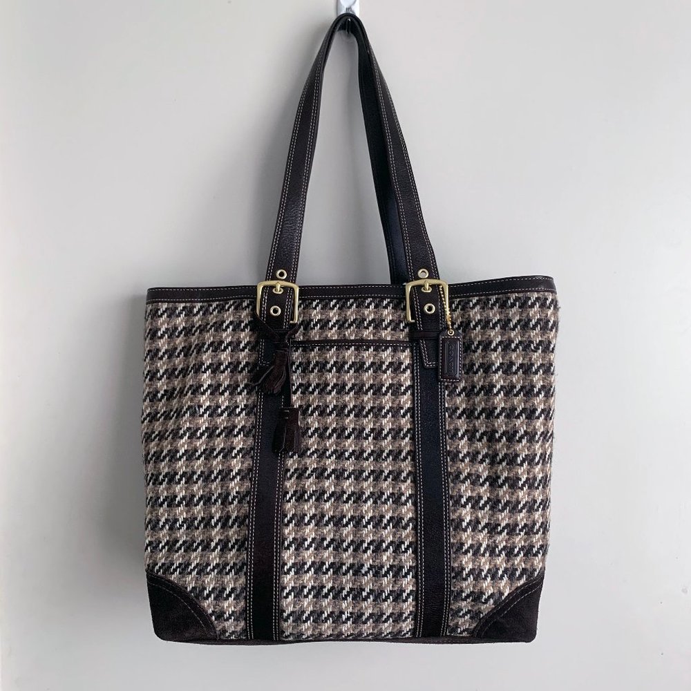 COACH Tweed Tote Bag